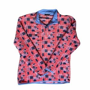 Southern Marsh star-spangled fleece pullover